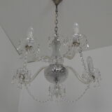 Mid-century Crystal Glass Chandelier by kamenicky Senov,1960's.