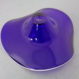 Large blue glass bowl, Czechoslovakia, 1960s