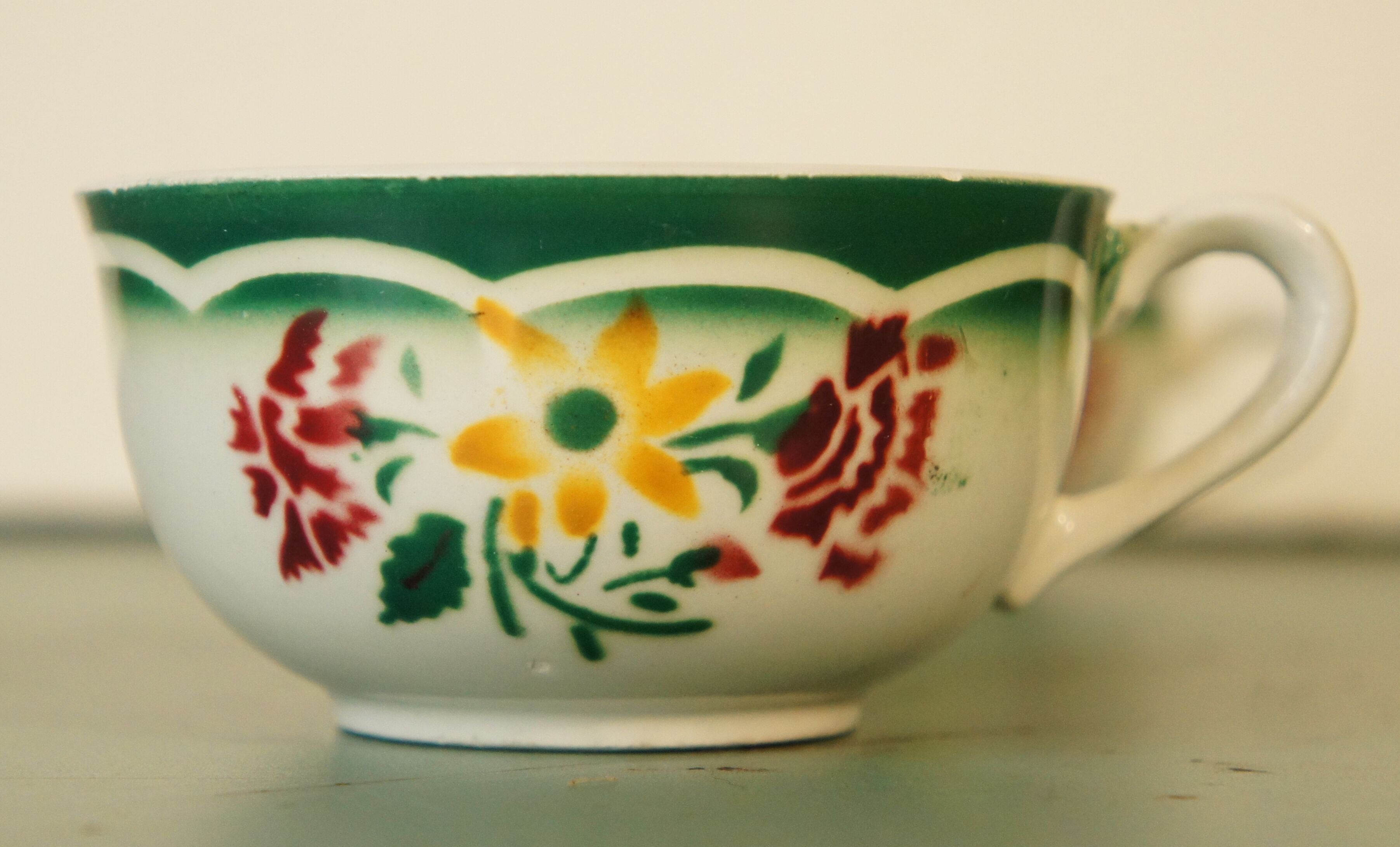 Set of 2 cups Sarreguemines "Esper" 1940