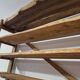 wooden shelf unit