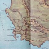 Bird's-eye map of South Africa 1900's