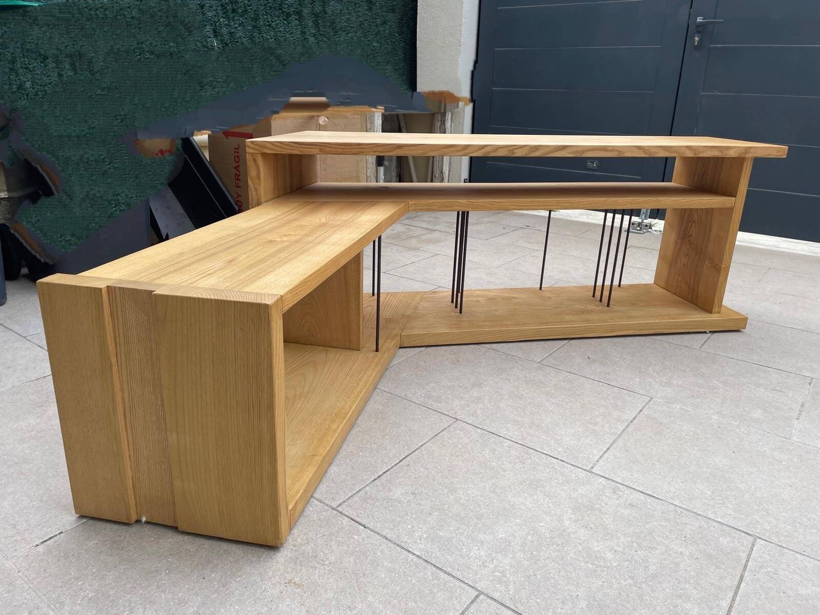 Handcrafted wooden furniture