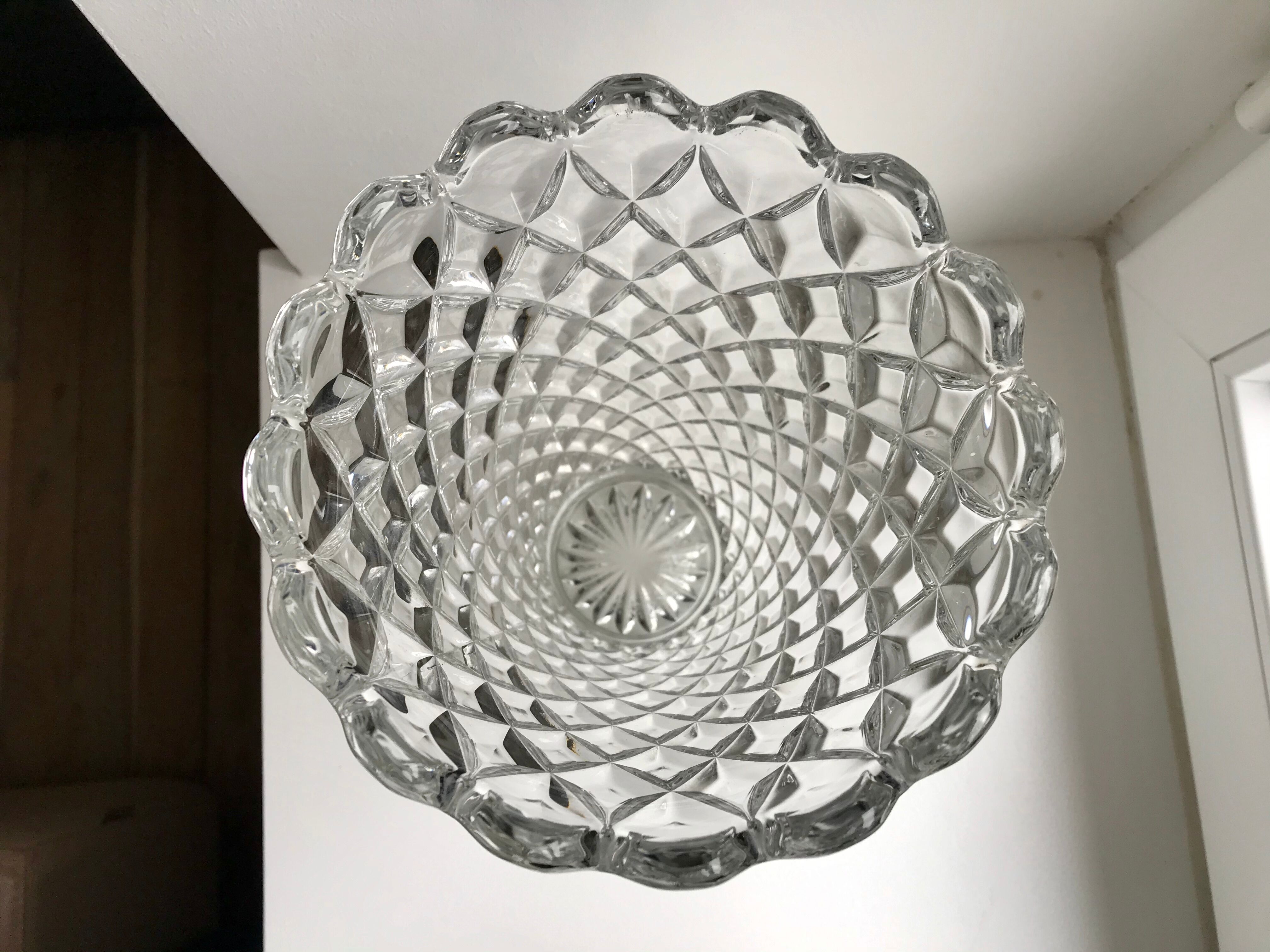 Art Deco crystal vase 50s