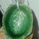 Vintage cabbage decorated earthenware salad bowl