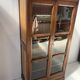 Pair of display cabinets in solid cherry wood from the 19th century.