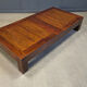 Table basse XXL en bambou, années 1980
