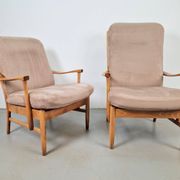 Fauteuils en hêtre vintage de Farstrup Møbler, années 1970, ensemble de 2