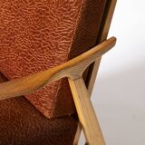 Pair of Scandinavian-style armchairs by Sedláček & Vyčítal for Dřevotvar Jablonné nad Orlicí, 1960s