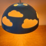 Vintage ikea Skojig blue pendant light