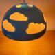 Vintage ikea Skojig blue pendant light