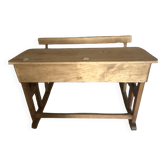 Bureau d écolier deux places bois