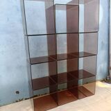 Cube shelves in smoked plexi year 70