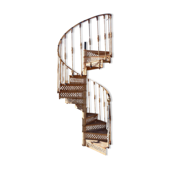 20th century cast iron spiral staircase