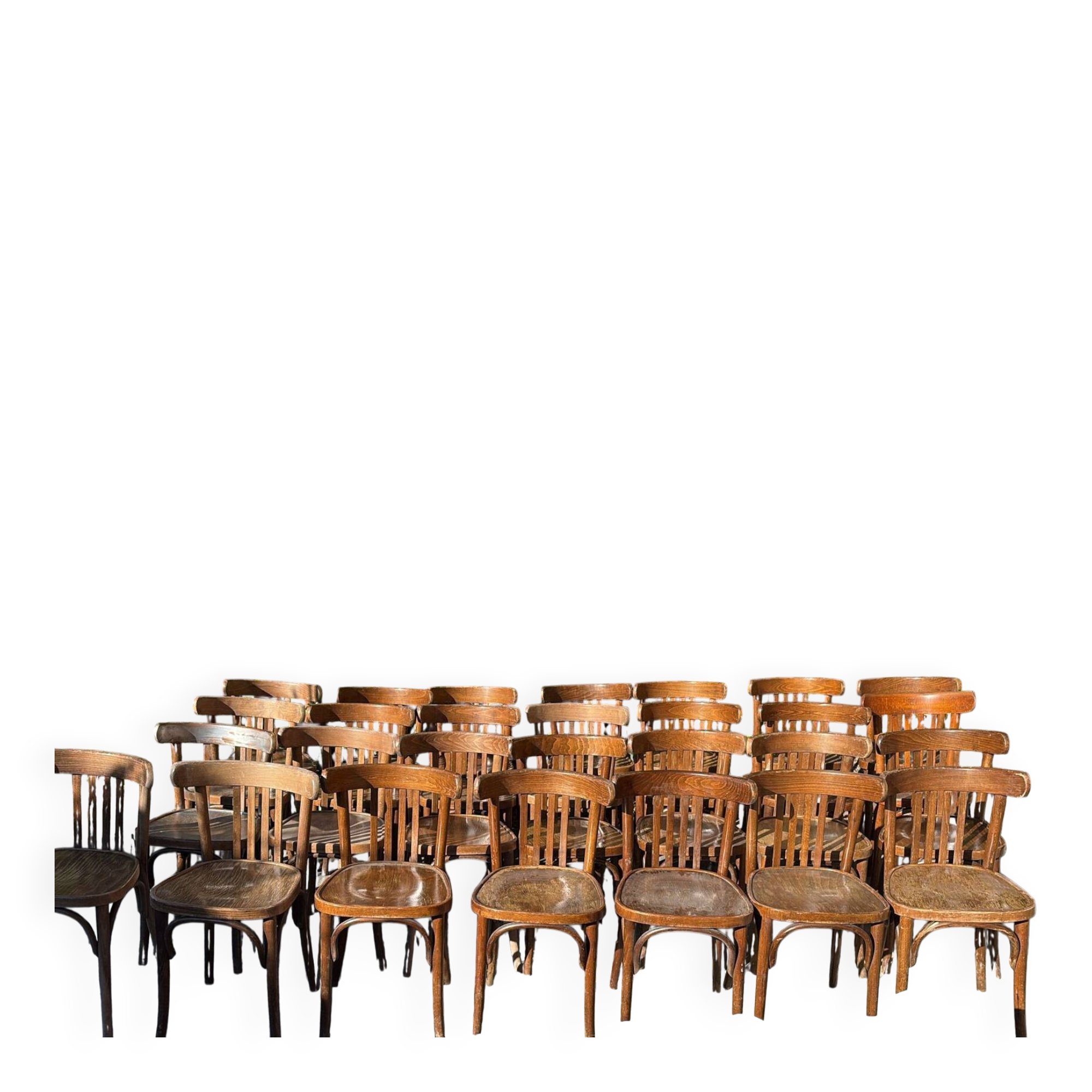 Lot de 25 chaises bistrot