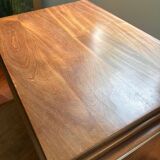 Walnut and mahogany desk, 1930s-1940s.