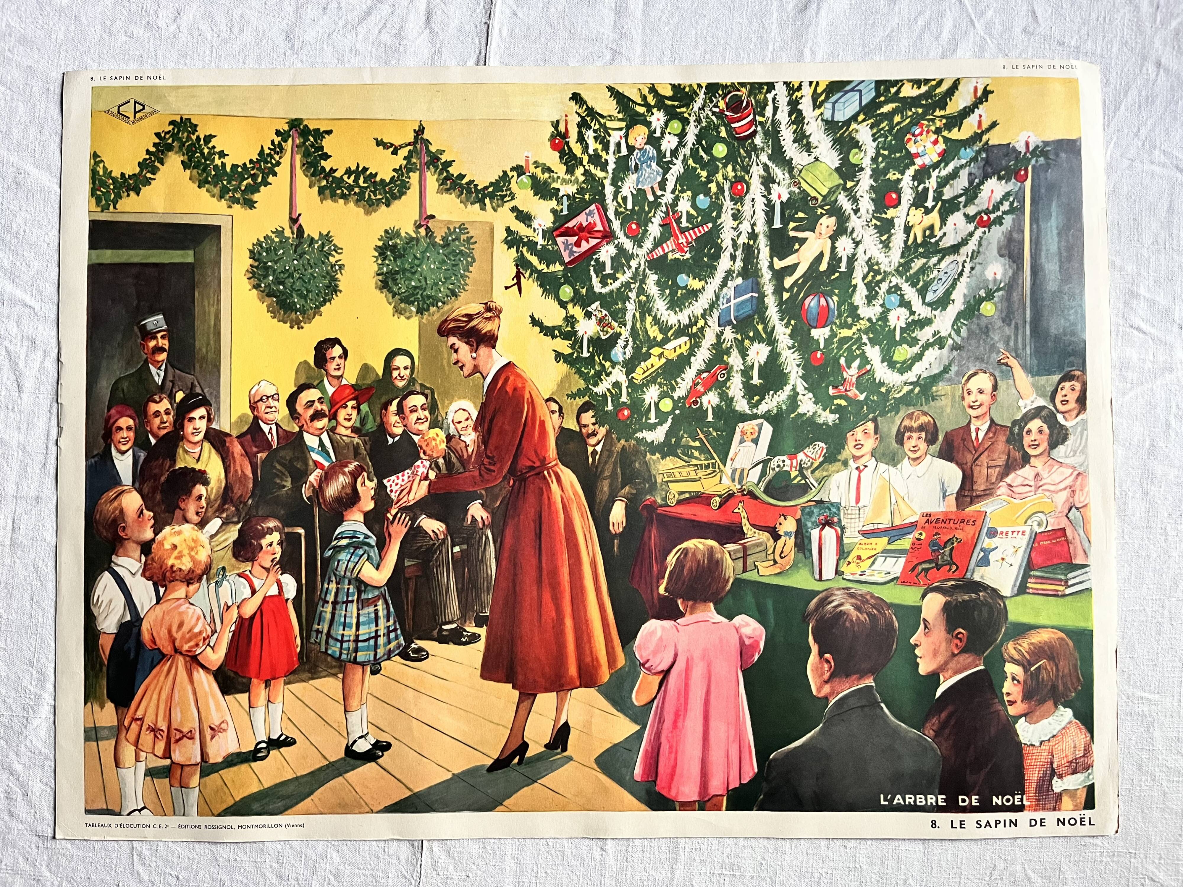 Double-sided school poster Florist/Christmas