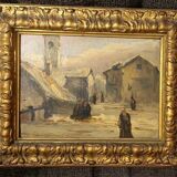 Old painting French school 19th century