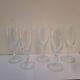 Cut glass champagne flutes. 1960s