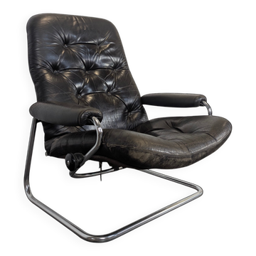 1970s leather Stressless armchair