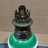 set of three old kerosene lamps