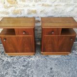 Walnut bedside tables