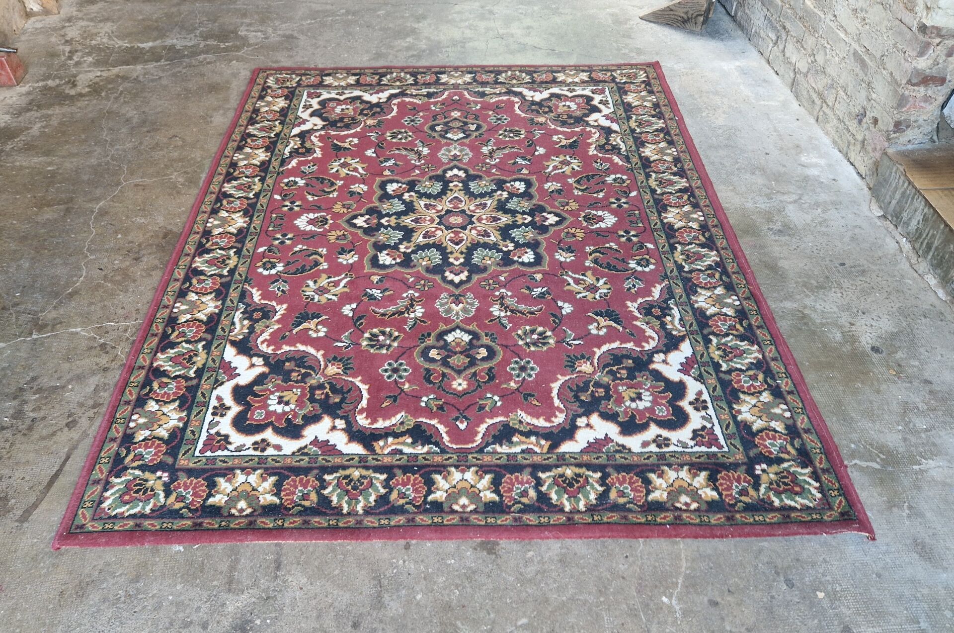 red oriental carpet 2 m 29 x 1 m 71