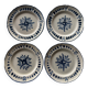 Assiettes en grès faïencerie de Pornic