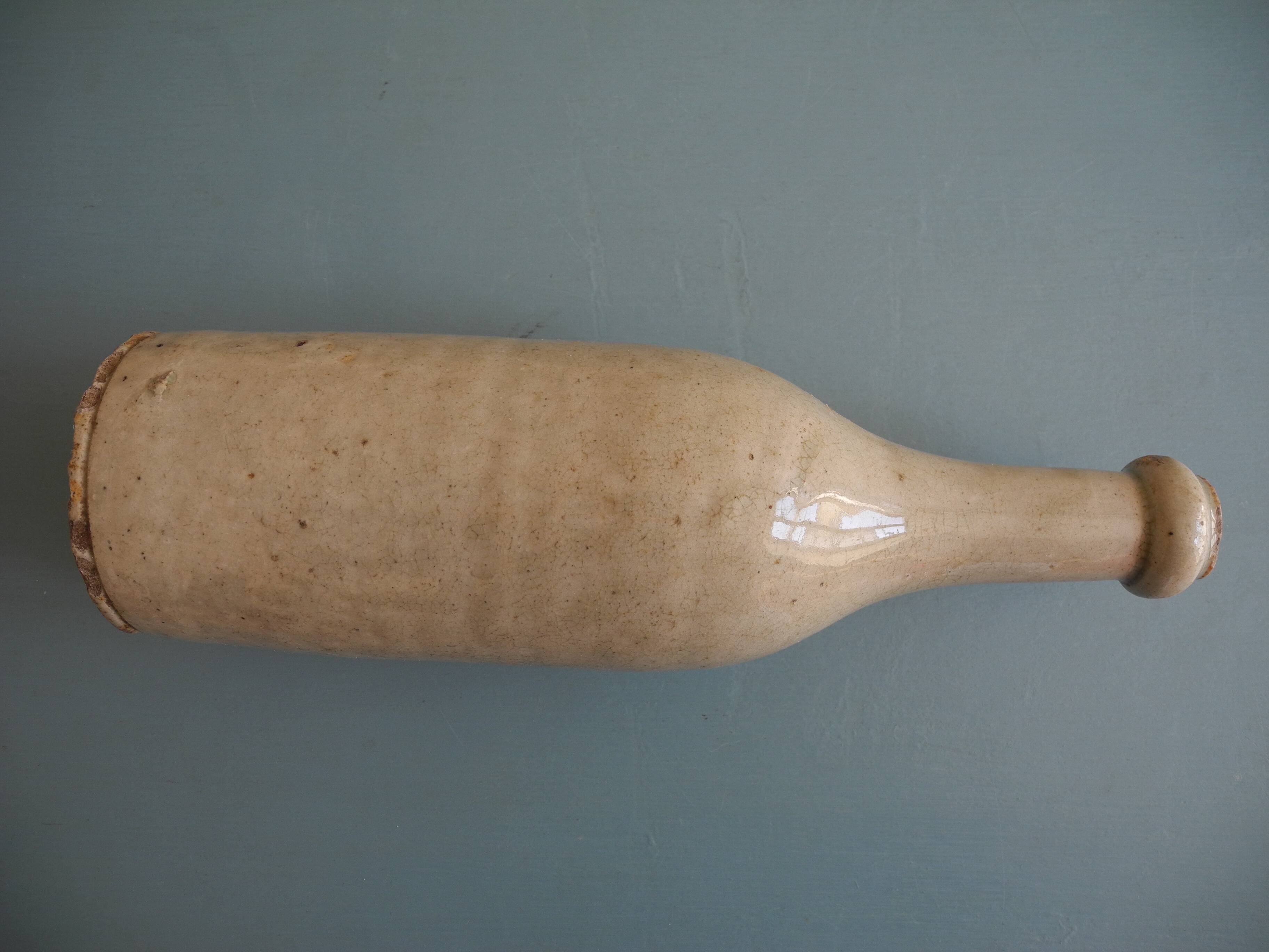 old stoneware bottle for oil wine rustic decor