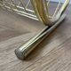 Gold Mid Century Modern Magazine Rack, 70s