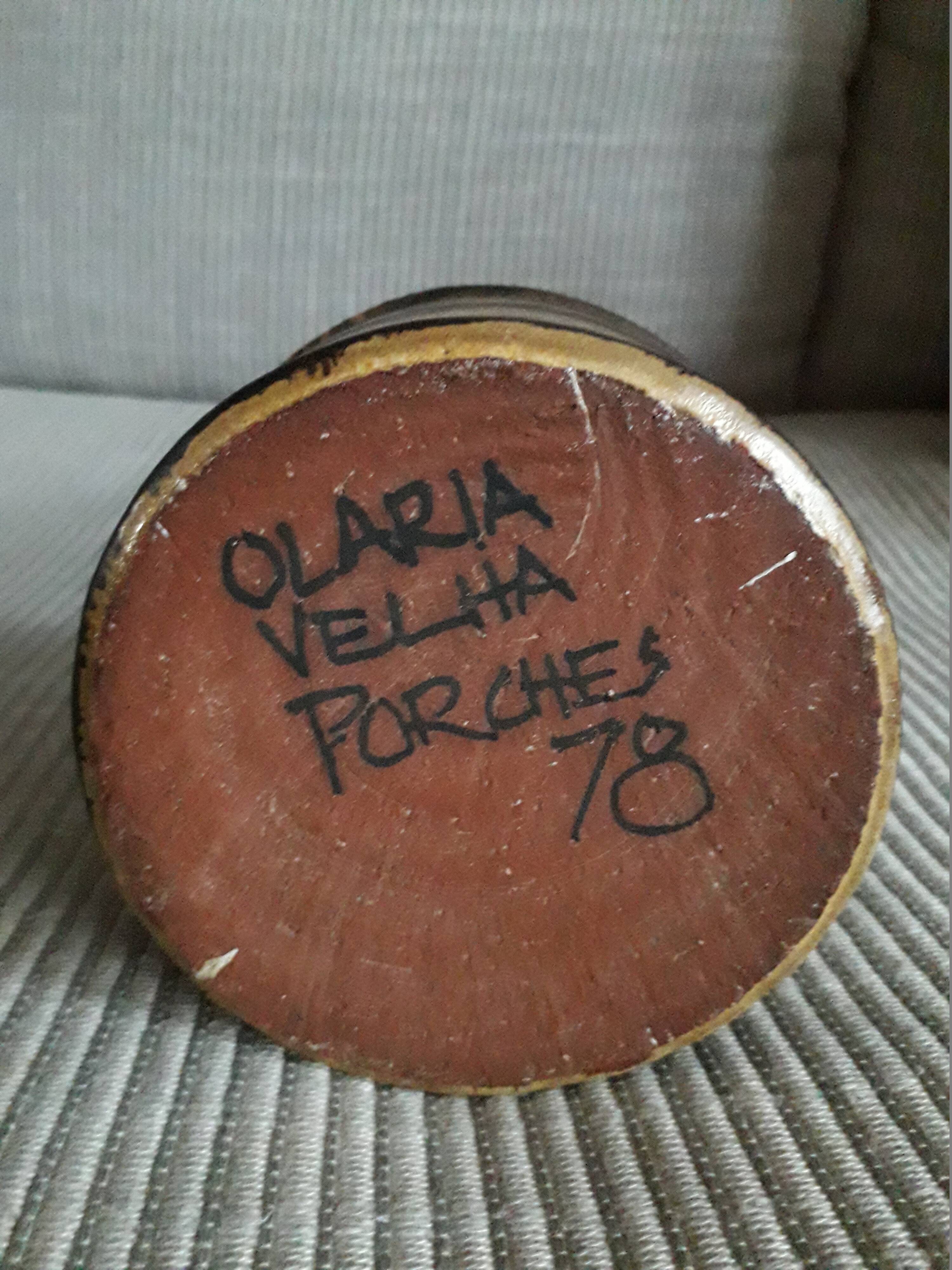 Vintage Portuguese ceramic vase signed