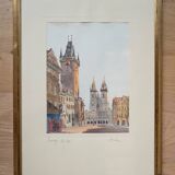 Photo Prague, Old Town Square, gold leaf. 1970-1980
