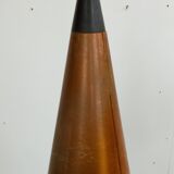 Decorative danish midcentury ceiling lamp in copper