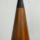 Decorative danish midcentury ceiling lamp in copper
