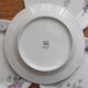 4 porcelain dessert plates decorated with flowers Bernardaud Limoges