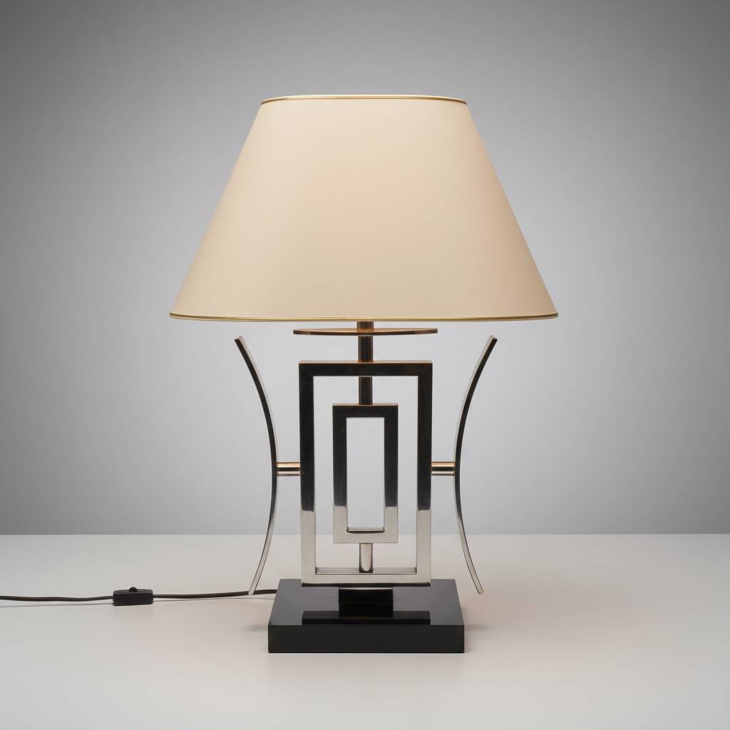 Table lamp, Hollywood Regency style Willy Rizzo 1970