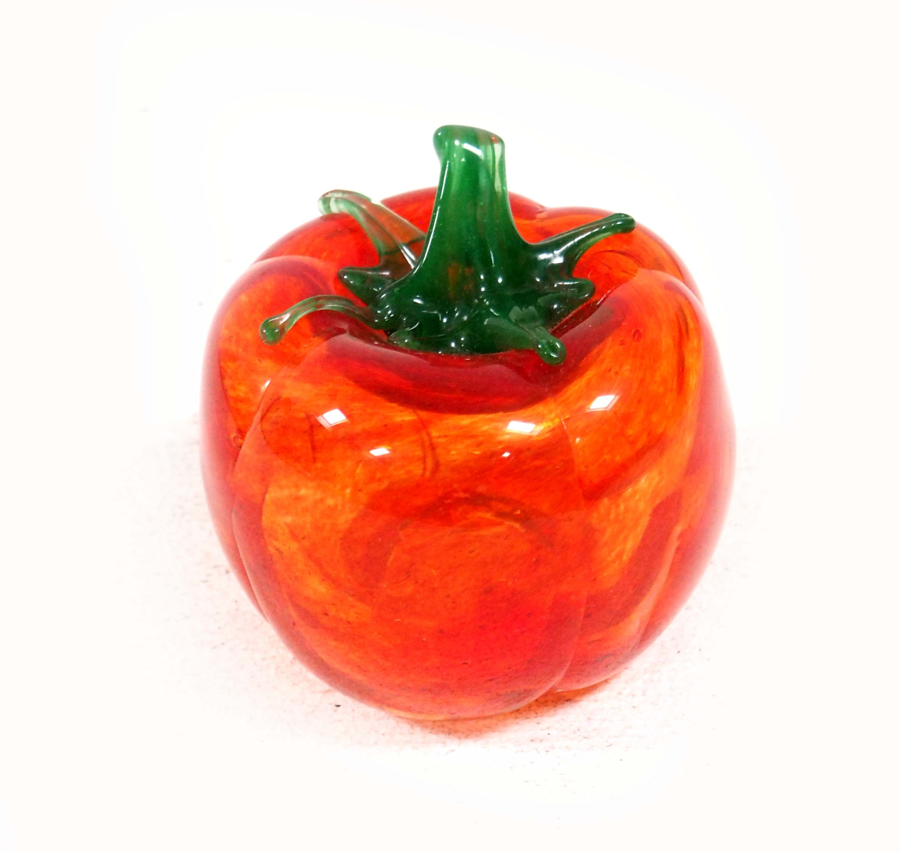 Set of 3 blown glass fruits