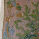 Large painting on canvas from the 20th century mounted on a frame - rural scene.