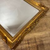 Beveled gold mirror