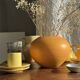 Orange ball vase from the 90s, H15 D20