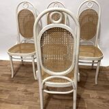 Set of 6 Thonet style caned chairs