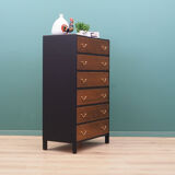 Walnut chest of drawers, Danish design, 60s, made in Denmark