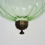 Glass bell lantern with its smoker. 19th century