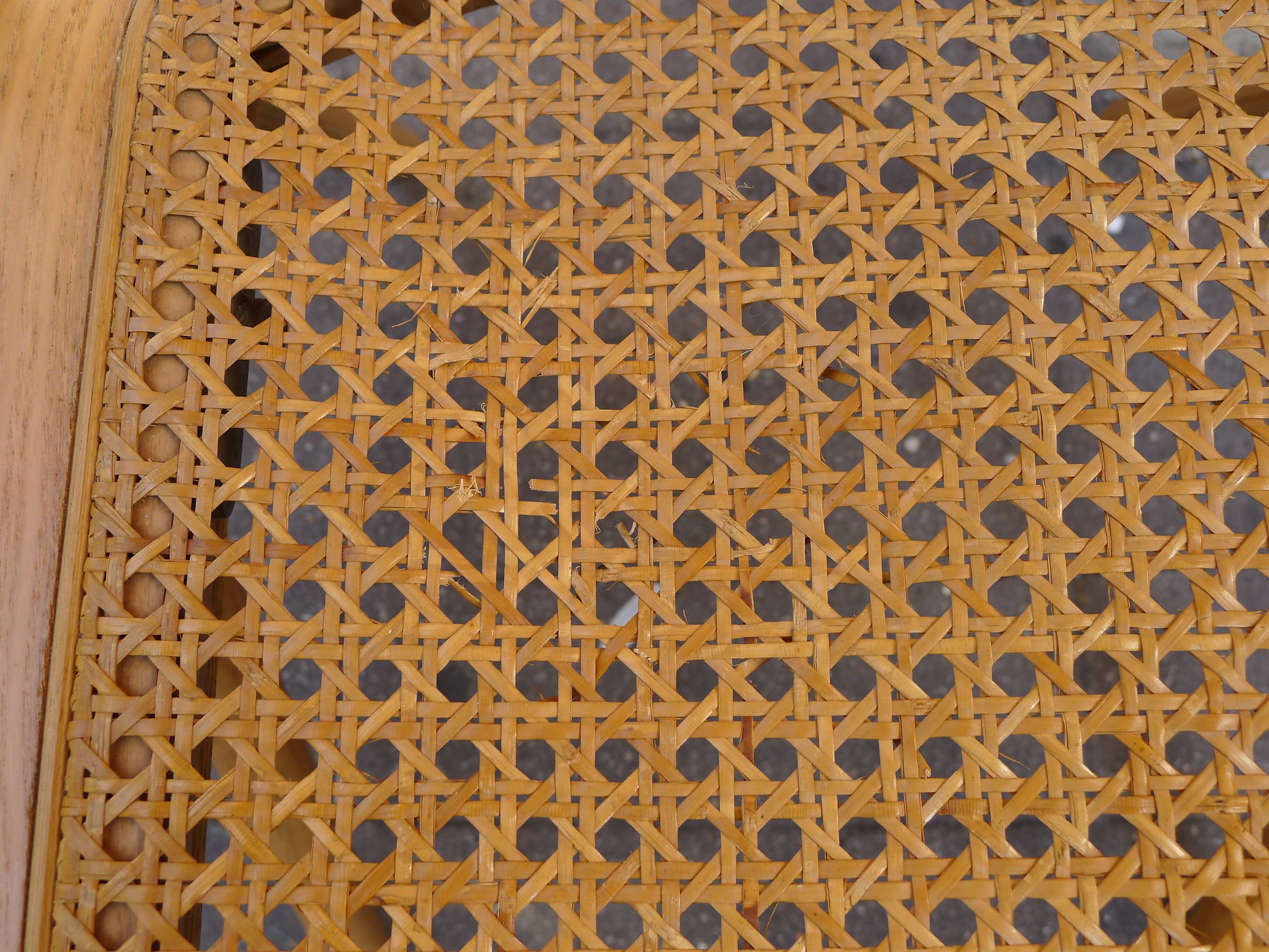 Scandinavian chairs with metal brace