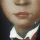 Portait, tondo sur bois  57 x 47cm