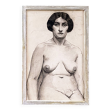 Large drawing from the 20s "Female nude"