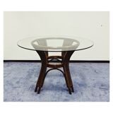 Vintage dining table rattan
