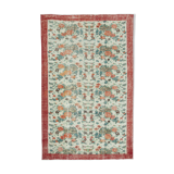 Handmade antique oriental beige rug 188 cm x 295 cm
