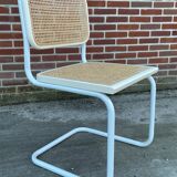 Set of 4 Cesca b32 model chairs in white