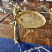 Small sculpture in gilded brass, African craftsmanship.