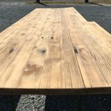 Guinguette table and its 2 benches